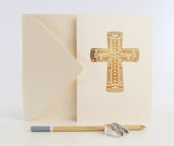 Religious Card | Gold Foil Cross