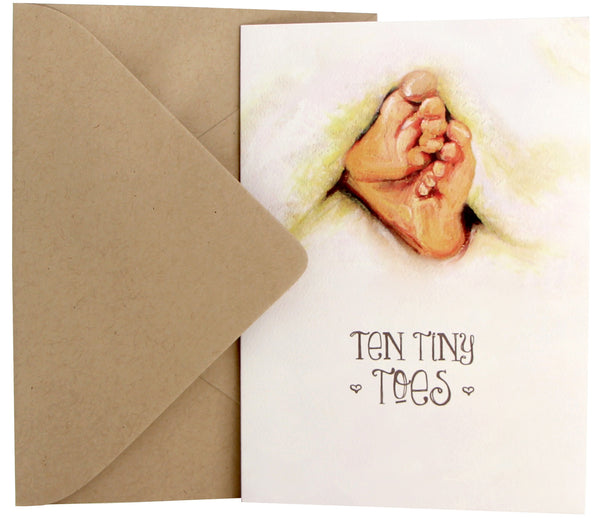 New Baby Card | Tiny Toes