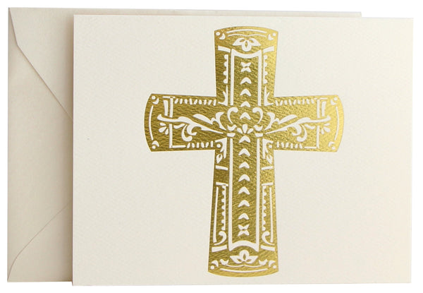 Fold Notes | Gold Foil Cross