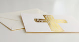 Fold Notes | Gold Foil Cross