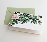 Fold Notes | Olive Leaf & Rose
