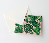 Fold Notes | Lush Leaves + Pink