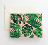 Fold Notes | Lush Leaves + Pink