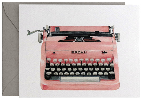 Fold Notes | Pink Typewriter