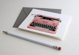 Fold Notes | Pink Typewriter
