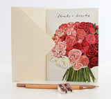Thank You Card | Rose Bouquet