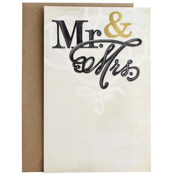 Invitation | Mr. & Mrs. + Gold Foil