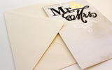 Invitation | Mr. & Mrs. + Gold Foil