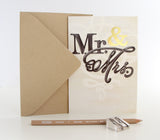 Wedding Card | Mr. & Mrs. + Gold Foil