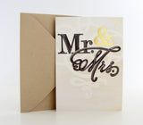 Wedding Card | Mr. & Mrs. + Gold Foil