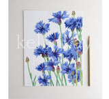 Art Print | Blue Wildflowers