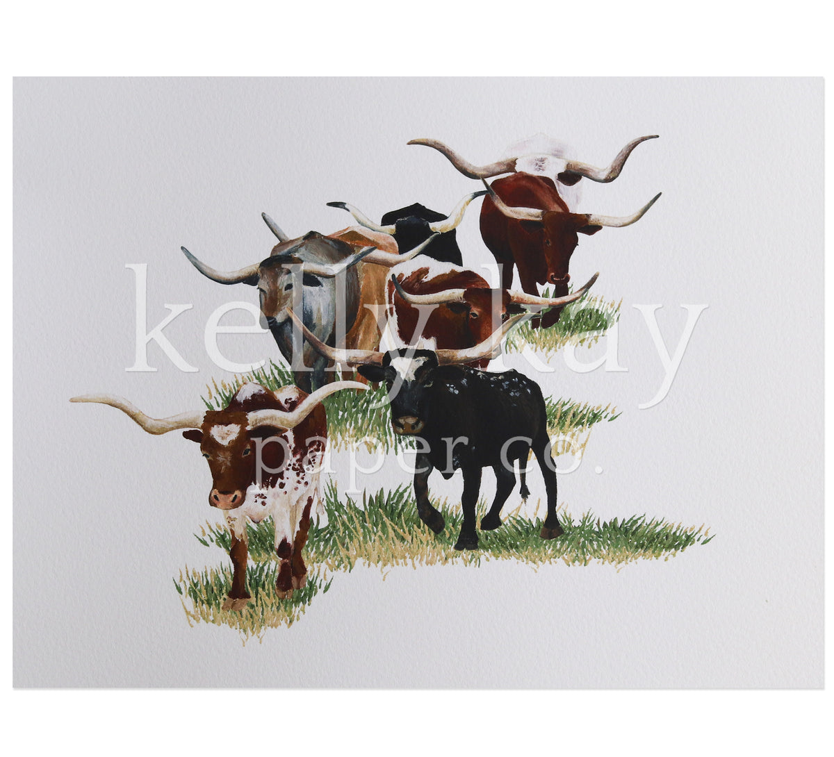 Cattle Drive Art Print – KellyKay