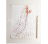 Art Print | Gown + Veil