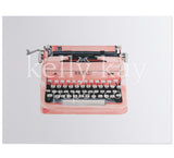 Art Print | Pink Typewriter